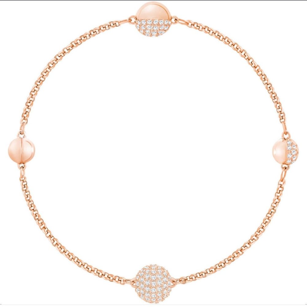 SWAROVSKI Crystal Rose Gold tone bracelet with Magnetic Clasp